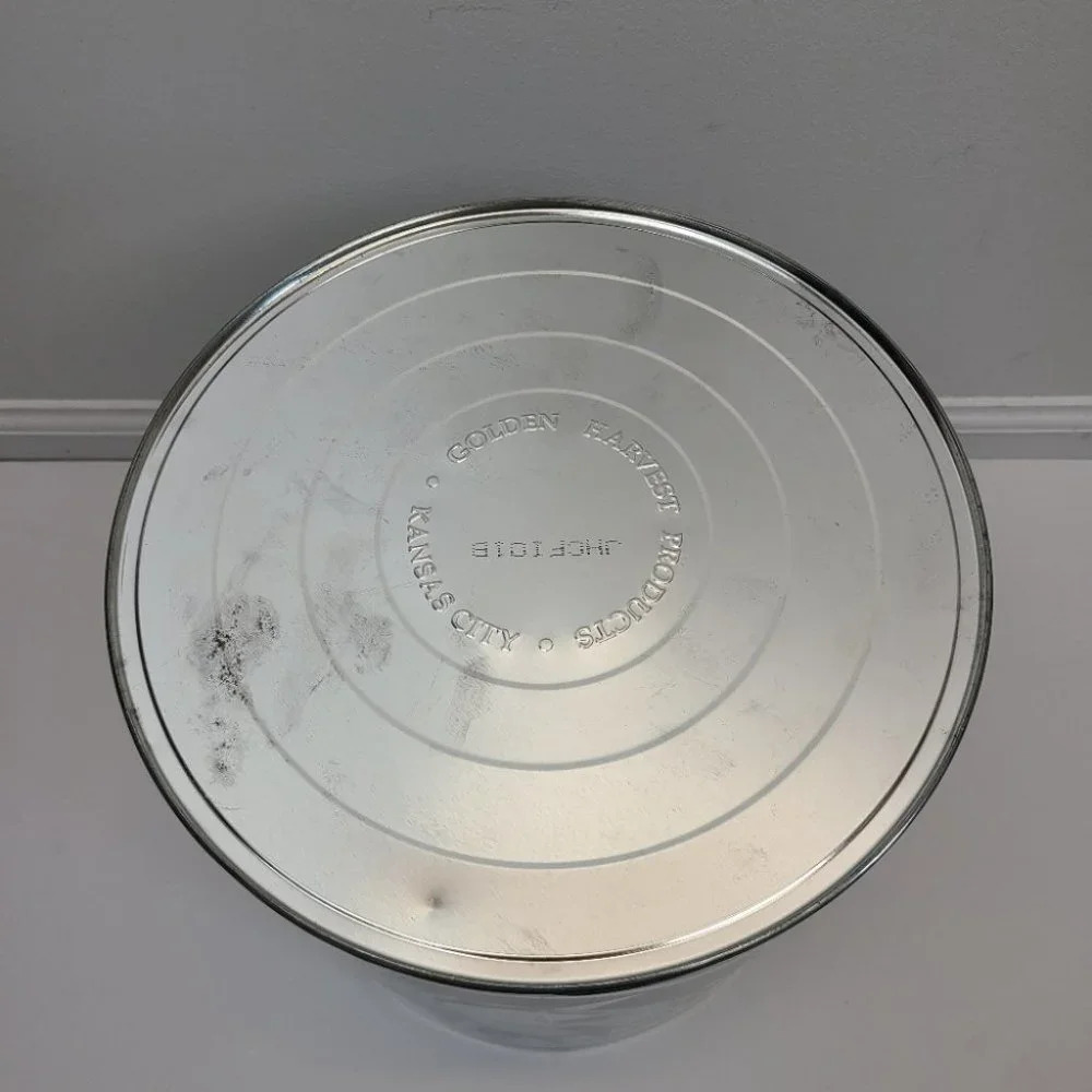 Vintage 1996 Oakland Raiders Metal Popcorn Tin Black Silver Large Size - Picture 16 of 16